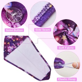 FIOBEE Microfiber Hair Towel Wrap for Kid Rapid Drying Towel Absorbent Hair Turbans for Wet Hair with Button Women Girls Long Curly Hair Pack of 2, Purple FIOBEE Microfiber Hair Towel Wrap for Kid Rapid Drying Towel Absorbent Hair Turbans for Wet Hair with Button Women Girls Long Curly Hair Pack of 2, Purple