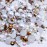 Briskbloom 60g Mix Flatback Pearls and Rhinestones for Crafts, 3620PCS Pearl Rhinestones for Nails Face Art Tumblers, Half Pearls, with Tweezers Wax Pen, Brown White