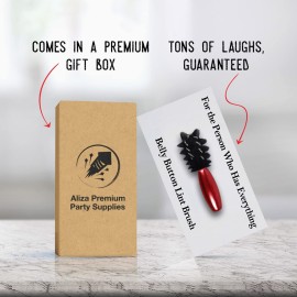 Gift for Husband by Aliza | Belly Button Brush - Excellent Gift for Wife Husband Boyfriend Girlfriend Friend Sister Brother Dad Mom - Valentines Day Gifts for Him Her - Black Handle