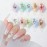 20 Pcs 3D Nail Charms Flower Nail Art Charms Pearl Petals Nail Gems and Rhinestones Handmade by Acrylic Nail Decorations Accessories for Women Girls Nail DIY Crafting Supplie