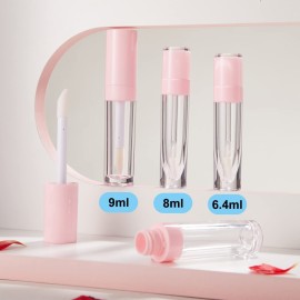 YITOU 12Pcs Refillable Empty Lip Gloss Tubes with Wand Applicator, 8ml Lip Balm Containers with Stopper Lip Glaze Bottle Lip Gloss Making Kit for DIY Lipgloss Lipstick Samples Pink-Update