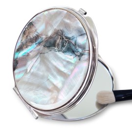 MADDesign Mother of Pearl Compact Makeup Travel Mirror (Marble Gold) MADDesign Mother of Pearl Compact Makeup Travel Mirror (Marble Gold)
