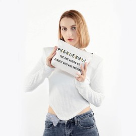 PWHAOO Pickleball Cosmetic Bag Pickleball The One Where We Forgot Who Was Serving Cosmetic Bag Pickleball Lover Gift (PICKLEBALL THE ONE B)