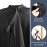 12Pcs Barber Cape 64 x 56\'\' Large Waterproof Hair Cutting Salon Cape Adjustable Snaps for Hair Dye Salon Stylist Supplies(Black)