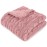 HOMRITAR 3D Fleece Baby Blanket for Girls Boys Fluffy Fuzzy Flannel Soft Warm Plush Cozy Bed Blanket for Home Decor, Toddlers Infant or Newborn Receiving Blanket (30x40inch, Coral Pink)
