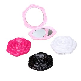 UUYYEO 4 Pcs Compact Mirrors Round Makeup Mirror for Purse Mini Folding Pocket Mirror Portable Travel Mirror Double Sided Vanity Mirror for Women Girls