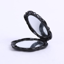 UUYYEO 4 Pcs Compact Mirrors Round Makeup Mirror for Purse Mini Folding Pocket Mirror Portable Travel Mirror Double Sided Vanity Mirror for Women Girls