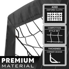 RUNBOW 6x4 ft Portable Kids Soccer Goal for Backyard Practice Soccer Net with Carry Bag (6x4 FT, 1 Pack, Black) RUNBOW 6x4 ft Portable Kids Soccer Goal for Backyard Practice Soccer Net with Carry Bag (6x4 FT, 1 Pack, Black)