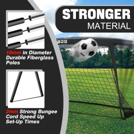 RUNBOW 6x4 ft Portable Kids Soccer Goal for Backyard Practice Soccer Net with Carry Bag (6x4 FT, 1 Pack, Black) RUNBOW 6x4 ft Portable Kids Soccer Goal for Backyard Practice Soccer Net with Carry Bag (6x4 FT, 1 Pack, Black)
