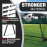 RUNBOW 6x4 ft Portable Kids Soccer Goal for Backyard Practice Soccer Net with Carry Bag (6x4 FT, 1 Pack, Black)