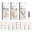 ZYNERY 60 Pcs Watercolor Painting Book for Kids,Pocket Watercolor Painting Book,Water Coloring Book Bookmarks,Travel Pocket Watercolor Kit Activities Birthday Gifts for Kids 3 Boxes
