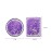 mollensiuer 2Pcs Folding Double-Sided Mirror Glitter Small Mirror Folding Handheld Pocket Mirror Portable Travel Pocket Makeup Mirror for Pockets, Bags and Travel, Purple