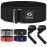 SPORIA Self-Locking Weight Lifting Belt for Men & Women | Lifting Straps Included | Adjustable Weightlifting belt Gym Belt | 4 inch Back Support Powerlifting Belt | Workout Belt | Olympic Weight Belt