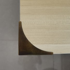 Corner Protectors for Furniture, Vintage Decorative Metal Corner Guards for Box Door Table Furniture Edge Cover Safety Guard Pack of 4 (Bronze)