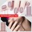 SILPECWEE 20 Sheets Solid Color Nail Wraps for Women Stick on Nail Polish Strips Self Adhesive Nail Polish Stickers Gel Nail Strips Fingernails Manicure Stickers Nail Art with 1pc Nail File