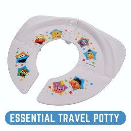 Sesame Street Sesame Squad Folding Potty Seat - Travel Potty Training Seat