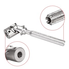 INJORA Steel Drive Shaft 2Pcs Center Drive Shaft for Axial SCX24 C10 JLU Bronco Base Camp 4Runner Upgrate Parts, 17g