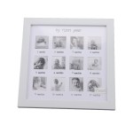 Baby First Year Photo Frame, 12 Month Picture Frame Baby First Year Photo Frame for Baby Growth Record Baby Shower Gifts