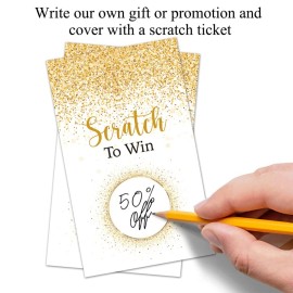 Haizct 50 Pack Gold Dust Blank Gift Certificate Scratch Off Cards for Small Business, Spa Beauty Makeup Hair Salon, Bridal Shower, Baby Shower, Country Wedding, Gold Dust-GK082 Haizct 50 Pack Gold Dust Blank Gift Certificate Scratch Off Cards for Small Business, Spa Beauty Makeup Hair Salon, Bridal Shower, Baby Shower, Country Wedding, Gold Dust-GK082