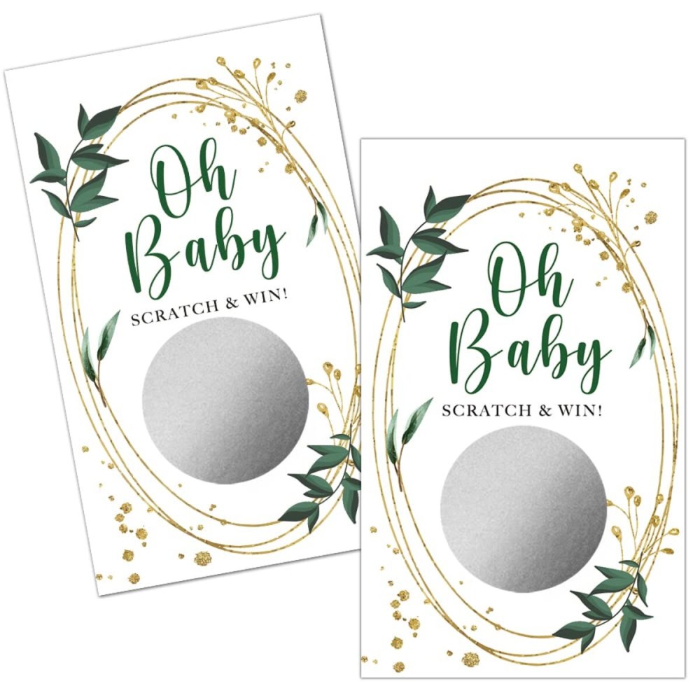 Haizct 50 Pack Watercolor plantsBlank Gift Certificate Scratch Off Cards for Small Business, Spa Beauty Makeup Hair Salon, Bridal Shower, Baby Shower, Wedding Shower Ideas (Oh, Baby)-GK099 Haizct 50 Pack Watercolor plantsBlank Gift Certificate Scratch Off Cards for Small Business, Spa Beauty Makeup Hair Salon, Bridal Shower, Baby Shower, Wedding Shower Ideas (Oh, Baby)-GK099