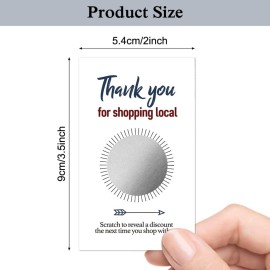 Haizct 50 Pack Thank You Blank Gift Certificate Scratch Off Cards for Small Business, Spa Beauty Makeup Hair Salon, Bridal Shower, Baby Shower, Country Wedding (Thank You CardA)-GK086 Haizct 50 Pack Thank You Blank Gift Certificate Scratch Off Cards for Small Business, Spa Beauty Makeup Hair Salon, Bridal Shower, Baby Shower, Country Wedding (Thank You CardA)-GK086