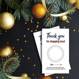 Haizct 50 Pack Thank You Blank Gift Certificate Scratch Off Cards for Small Business, Spa Beauty Makeup Hair Salon, Bridal Shower, Baby Shower, Country Wedding (Thank You CardA)-GK086 Haizct 50 Pack Thank You Blank Gift Certificate Scratch Off Cards for Small Business, Spa Beauty Makeup Hair Salon, Bridal Shower, Baby Shower, Country Wedding (Thank You CardA)-GK086