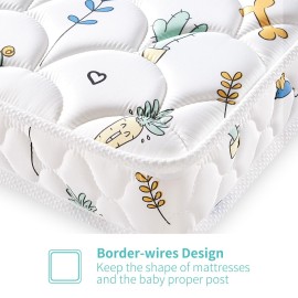 Letmxiu Premium 5 Crib Mattress and Toddler Mattress, Dual-Sided and Firm, Hypoallergenic Crib Mattress, Fits Standard Full-Size Crib and Toddler Bed