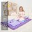 UOMNY Toddler Nap Mat Girls Kids Nap Mats with Removable Pillow and Blanket Butterfly Toddler Sleeping Bag for Preschool Daycare Purple 53x21 Inch