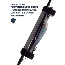 Rogue Endeavor Fishing Lure Wraps (Pack of 3) - Heavy Duty PVC Material, Salt Water Friendly, Wrap, Roll or Fold, Safely Secures Fishing Lures & Baits (Medium)