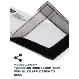 Rogue Endeavor Fishing Lure Wraps (Pack of 3) - Heavy Duty PVC Material, Salt Water Friendly, Wrap, Roll or Fold, Safely Secures Fishing Lures & Baits (Medium)