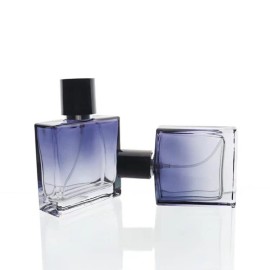 YORROR 2 Pack 50ml Glass Perfume Atomizer,Gradient Blue Empty Spray Bottle,Portable Fragrance Fine Mist Spray Bottle Perfume Dispenser for Travel