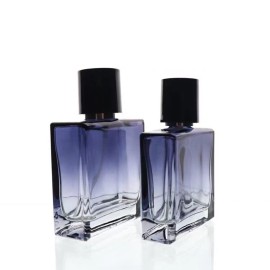 YORROR 2 Pack 50ml Glass Perfume Atomizer,Gradient Blue Empty Spray Bottle,Portable Fragrance Fine Mist Spray Bottle Perfume Dispenser for Travel