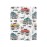 Monster Trucks White Baby Crib Sheets - Fitted Crib Sheet, Boys & Girls Cotton Crib Sheet for Standard Crib and Toddler Mattresses - M