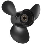 Qiclear 9.9 x 13 Pitch 48-896900A40 10 Spline Tooth Upgrade OEM Aluminum Boat Outboard Moto Propeller for Mercury Engines 25-30HP/ Tohatsu Nissan 3R0B645270 9 7/8x13 3 Gearcase,Rh