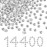 Beadsland Flatback Rhinestones Bulk,14400PCS White Rhinestones for Nails Crafts Clothes DIY Decoration, Crystal, SS20, 4.6-4.8mm