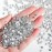 Beadsland Flatback Rhinestones Bulk,14400PCS White Rhinestones for Nails Crafts Clothes DIY Decoration, Crystal, SS20, 4.6-4.8mm