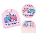 Sanrio 795712 Mirror Comb with Vinyl Case, Little Twin Stars, Kikirara Little Twin Stars, Fashionable Miscellaneous Goods ~ Hagaitai Sanrio ~ Character 3.3 x 0.5 x 3.2 inches (8.5 x 1.2 x 8.2 cm)