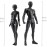 gnallang Action Figures PVC Model (Black Color) with Box Drawing Figure Models for Artists(Female+Male)