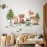 Runtoo Forest Animals Wall Decals Bear Fox Tree Woodland Wall Stickers for Kids Bedroom Nursery Wall Decor