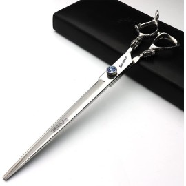 7/8/9inch professional hairdressing scissors silver high hardness 400c stainless steel beauty shop barber shop salon special tools (9 inch flat)