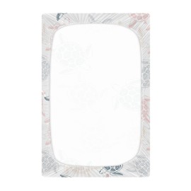 xigua Sea Turtles Fitted Crib Sheet for Girls and Boys, Soft Breathable for Standard Crib & Toddler Bed Mattress, 27 x 39 in