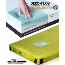 Gaialoop Thick Memory Foam Camping Mattress Sleeping Pad [Car/Tent/Cot] 3 Inch Portable Floor Play Mat Roll Up Mattress for Guests Sleepover Travel [Cot: 72 * 24 * 3]