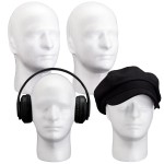 4 Count Wig Head Foam Mannequin Head Stand Wig Holder for Hat Display, White(21.26 Inch)