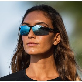 Tifosi Optics Seek FC 2.0 Sunglasses (Gloss Black, Smoke Bright Blue)
