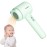 Cordless Kids Hair Dryer for Infant, Low Heat Gentle Air Rechargeable Small Hair Blow Dryer for Baby Butt Skin with 3 Speed Settings, 0-3 Years Using (Green)