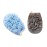 2 Pcs Bath Shower Pouf Sponge 2 in 1 Exfoliating Mesh Pouf Sponge Loofah Bath Glove with Elastic Hand Strap for Women Men Kid Bathroom
