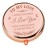 LRUIOMVE Romantic Anniversary Valentines Gifts, Inspirational Rose Gold Engraved Travel Makeup Mirror, Compact Pocket Cosmetic Mirror for Wife Girlfriend Birthday Valentines Day Anniversary