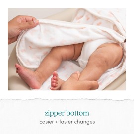 aden + anais Essentials Easy Swaddle Wrap Quick Change with Bottom Zipper, Snug Cotton Knit Baby Wrap Swaddle Blanket for Newborns, TOG 1.0, 3-Pack, Harry Potter, 0-3 Months, Small/Medium