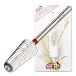 PANA 1-Way Volcano Carbide Bit 3/32 Shank Size - (Silver, Fine Grit) - Fast remove Acrylic or Hard Gel Nail Drill Bit for Manicure Pedicure Salon Professional or Beginner