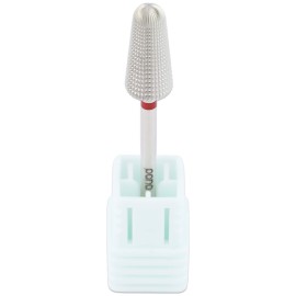 PANA 1-Way Volcano Carbide Bit 3/32 Shank Size - (Silver, Fine Grit) - Fast remove Acrylic or Hard Gel Nail Drill Bit for Manicure Pedicure Salon Professional or Beginner